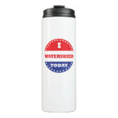 Ich bin heute wasserskid thermosbecher (Vorderseite)