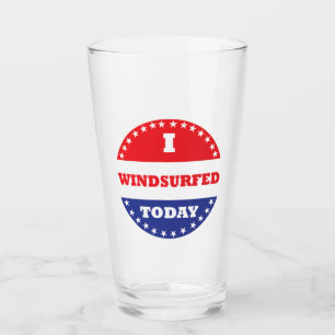 Ich bin heute windsurfen glas