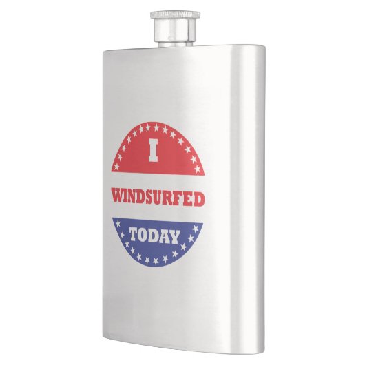 Ich bin heute Windsurfing Flachmann (Links)