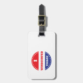 Ich bin heute Windsurfing Gepäckanhänger (Vorderseite vertikal)