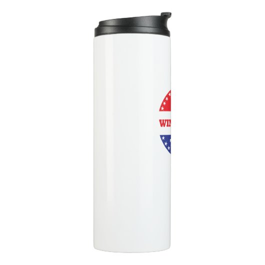 Ich bin heute Windsurfing Thermosbecher (Nach links gedreht)