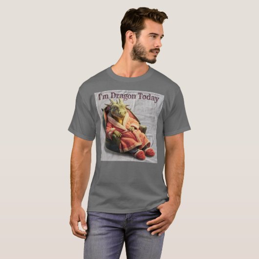 Ich bin heute wirklich Drache T-Shirt (Vorne ganz)