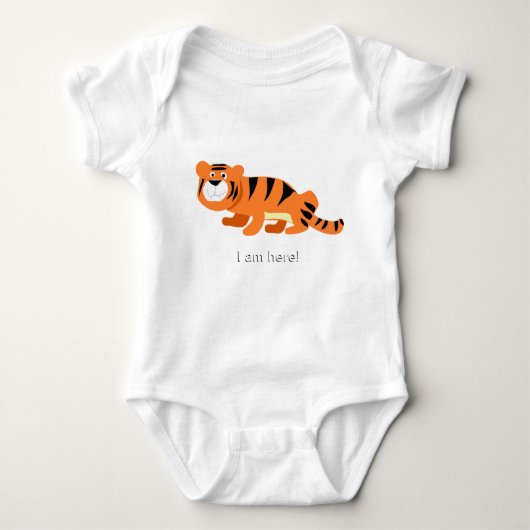 Ich bin hier baby strampler (Vorderseite)