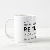 ich bin hier die Reitlehrerin Kaffeetasse (Links)