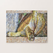 Ich bin hier draußen! Box Turtle Puzzle (Horizontal)