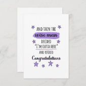 Ich bin hier draußen" Die sonnige Pension Dankeskarte (Vorne/Hinten)