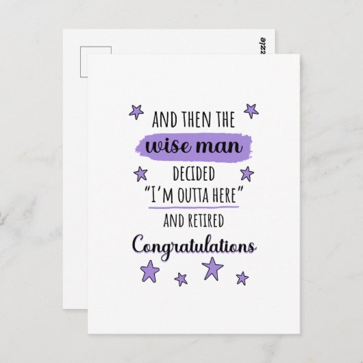 Ich bin hier draußen" Die sonnige Pension Postkarte (Vorne/Hinten)