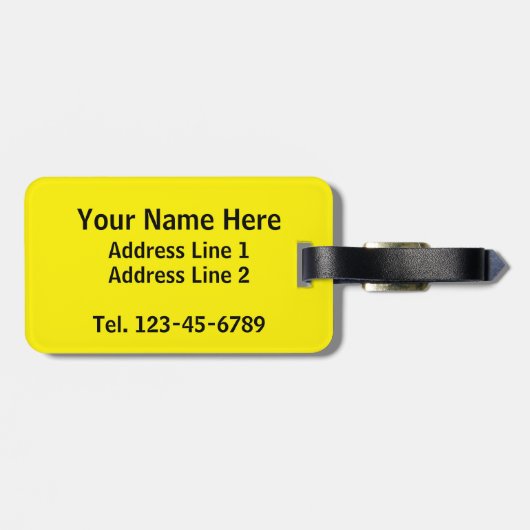 Ich bin hier draußen, farbenfroh mit gepäckanhänger (Rückseite horizontal)