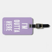 Ich bin hier draußen | Funny Gepäckanhänger (Vorderseite horizontal)