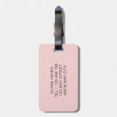 Ich bin hier draußen Gepäckanhänger (Rückseite vertikal)