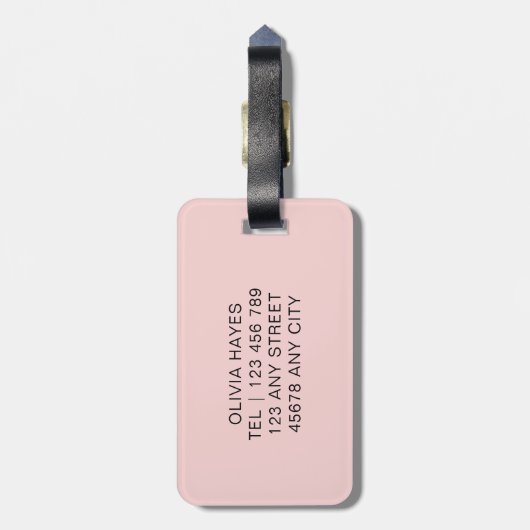 Ich bin hier draußen Gepäckanhänger (Rückseite vertikal)