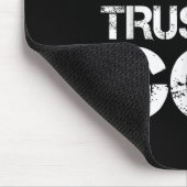 Ich bin hier einfach und vertraue Gott Christlich  Mousepad (Ecke)