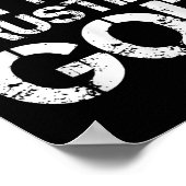 Ich bin hier einfach und vertraue Gott Christlich Poster (Ecke)