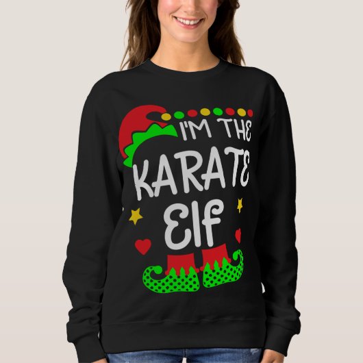 Ich bin hier für das Bier Elf Funny Christmas Drin Sweatshirt (Vorderseite)