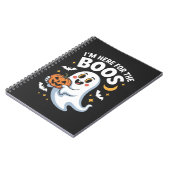 Ich bin hier für das Boos - Funny Halloween Design Notizblock (Linke Seite)