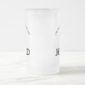 Ich bin hier für das Essen glücklich Mattglas Bierglas (Mittel)