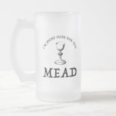 Ich bin hier für das Essen glücklich Mattglas Bierglas (Links)