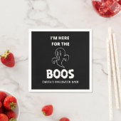 Ich bin hier für den Boos Personalisiert Cocktail  Serviette (Beispiel)