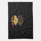 Ich bin hier für den Deviled Eggs Erntedank Classi Geschirrtuch (Vertikal)