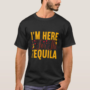Ich bin hier für den Tequila Cinco De Mayo Gitarre T-Shirt