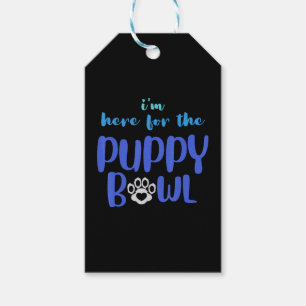 Ich bin hier für den Welpenbowl Funny Niedlich Hun Geschenkanhänger