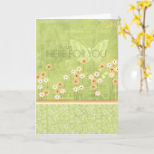 Ich bin hier für dich karte (Gelbe Blume)