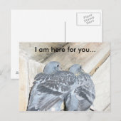 Ich bin hier für dich... postkarte (Vorne/Hinten)