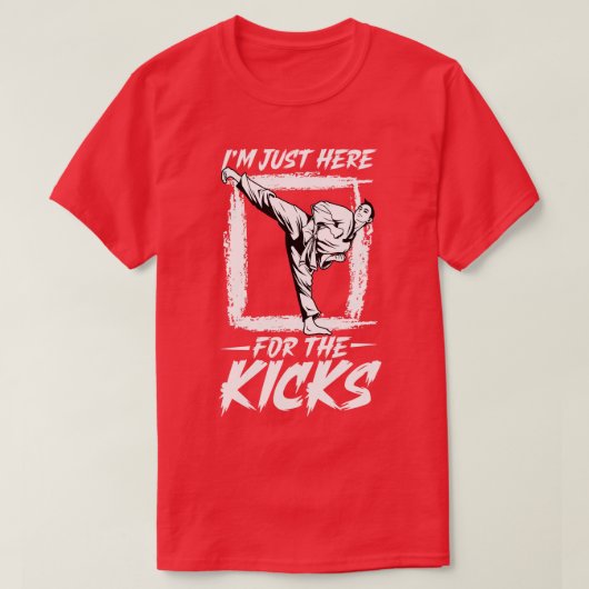 Ich bin hier für die Kicks Hapkido T-Shirt (Design vorne)