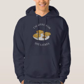 Ich bin hier für die Latkes Cartoon Characters Hoodie (Vorderseite)