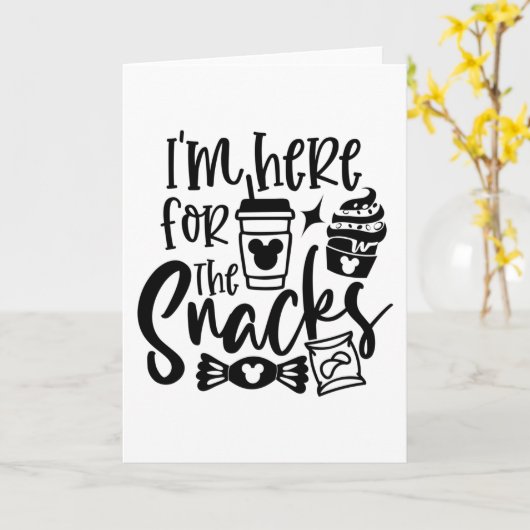 Ich bin hier für die Snacks Karte (Gelbe Blume)