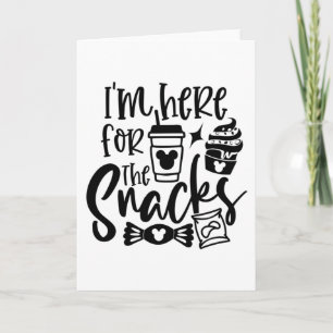 Ich bin hier für die Snacks Karte