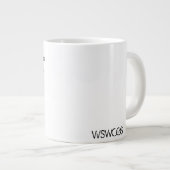 Ich bin hier für eine Weile RIESIGE GRÖSSE gewesen Jumbo-Tasse (Vorderseite Rechts)