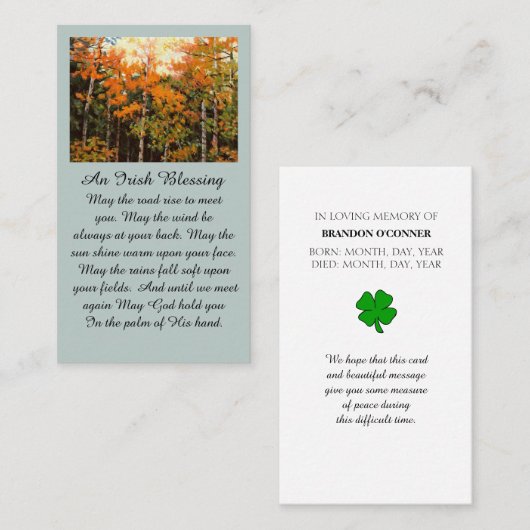 Ich bin hier für Ihre Gedenkkarte Visitenkarte (Vorne/Hinten)