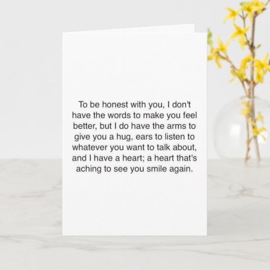 ICH BIN "HIER FÜR IHRE" ZU DIESER ZEIT DER BEDÜRFN KARTE (Gelbe Blume)