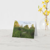 Ich bin hier für Sie - Denken Sie an Ihre Karte (Gelbe Blume)