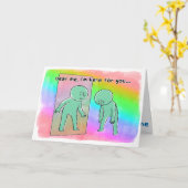 Ich bin hier für Sie Karte (Gelbe Blume)