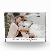 Ich bin hier für Sie Script Foto Block (Vorderseite)