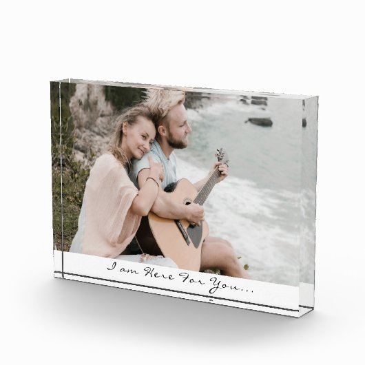 Ich bin hier für Sie Script Foto Block (Rechts)