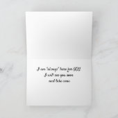 ICH BIN "HIER FÜR SIE" / SEHEN SIE "SIE" BALD KARTE (Innenseite)