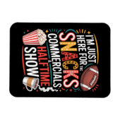ICH BIN HIER FÜR SNACKS WERBESPOTS UND HALBZEIT MAGNET (Horizontal)