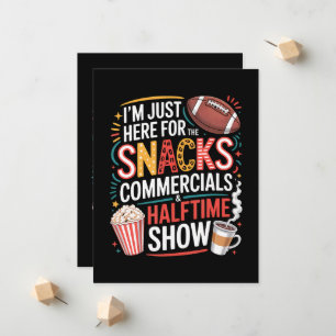 ICH BIN HIER FÜR SNACKS WERBUNG UND HALBZEIT ANKÜNDIGUNG