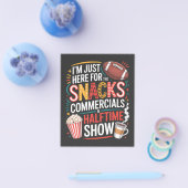 ICH BIN HIER FÜR SNACKS WERBUNG UND HALBZEIT FLYER (Einzeln)