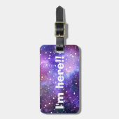 ICH BIN HIER! Gepäckanhänger (Vorderseite vertikal)