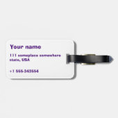 ICH BIN HIER! Gepäckanhänger (Rückseite horizontal)