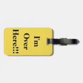 Ich bin hier! Gepäckanhänger (Rückseite horizontal)