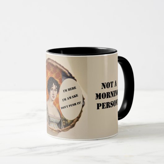 Ich bin hier, ich bin erwacht, nicht es zu PUSH! b Tasse (VorderseiteRechts)