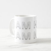 ICH BIN HIER - ICH BIN JETZT KAFFEETASSE (Vorderseite Links)