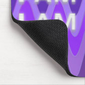 ICH BIN HIER - ICH BIN JETZT | Sinusviolett Mousepad (Ecke)