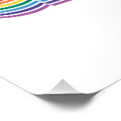Ich bin hier, ich bin Queer Gay Pride Month Rainbo Poster (Ecke)