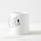 Ich bin hier Ihr Willkommen Kaffeetasse (Vorderseite Links)